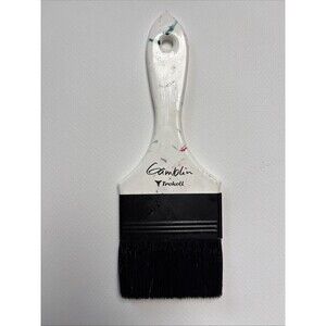 Gamvar Varnish Brush 3" by Gamblin x Trekell Synthetic Bristles White Black